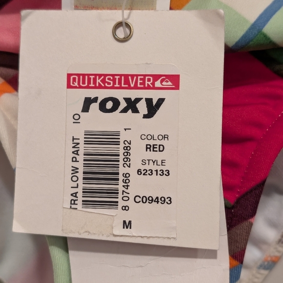 Roxy Colorful Plaid Bikini Bottom Size Medium - Picture 2 of 6